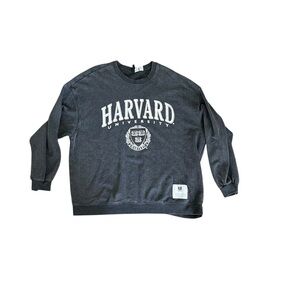 H&M Dark Gray Harvard University Crewneck Sweater